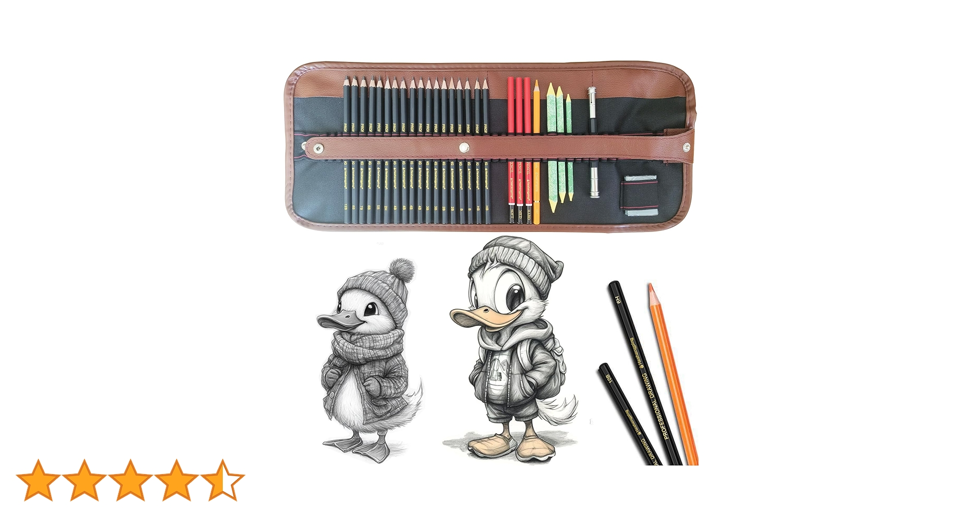 Amazon.co.jp: スケッチ用鉛筆セット お絵かきペン チャコール